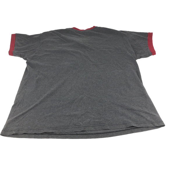 Vintage Nike Men's Shirt V-Neck Sportswear Puffer Patch Logo Large Gray & Red - Picture 13 of 16